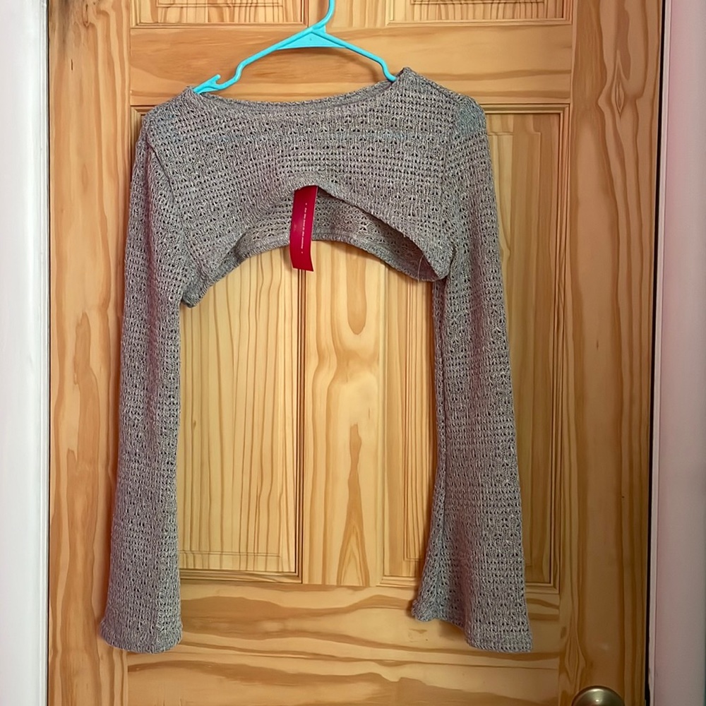 Cropped sweater cover
